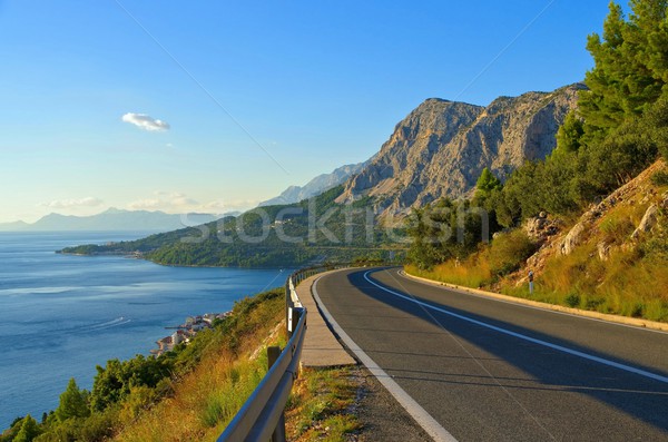 coast road croatia Stock photo © LianeM