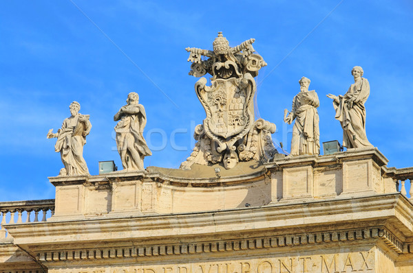 Foto stock: Roma · escultura · vaticano · edifício · homem · pedra