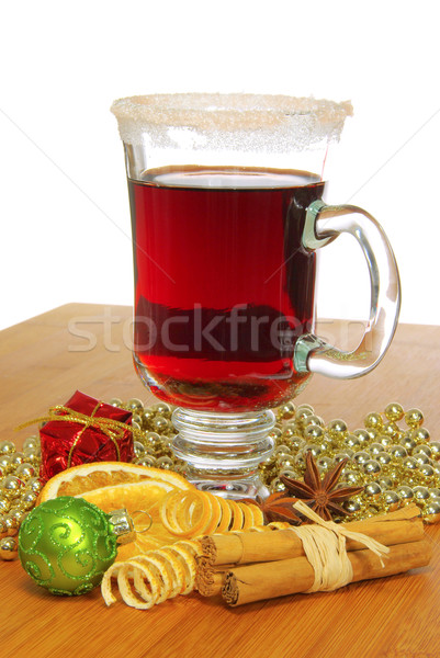 Vinho 14 fruto inverno beber bola Foto stock © LianeM