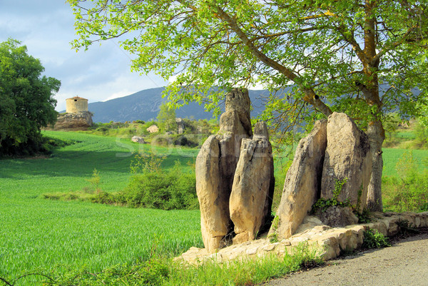 Mijaraluenga Menhir 01 Stock photo © LianeM