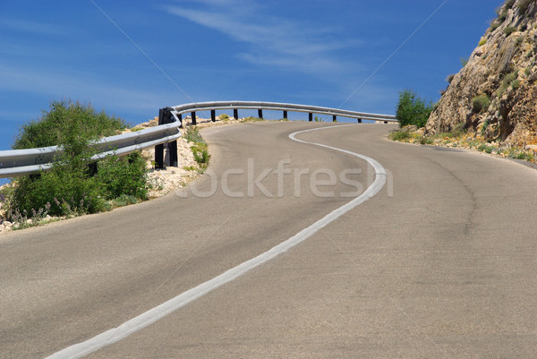 Stara Baska coast road 23 Stock photo © LianeM