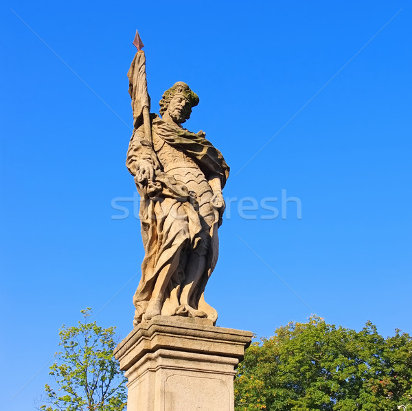 Statue from St. Johns Bridge, Klodzko (Glatz), Silesia Stock photo © LianeM