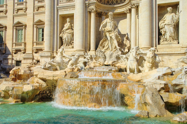 Rzym fontanna di trevi sztuki podróży architektury Europie Zdjęcia stock © LianeM