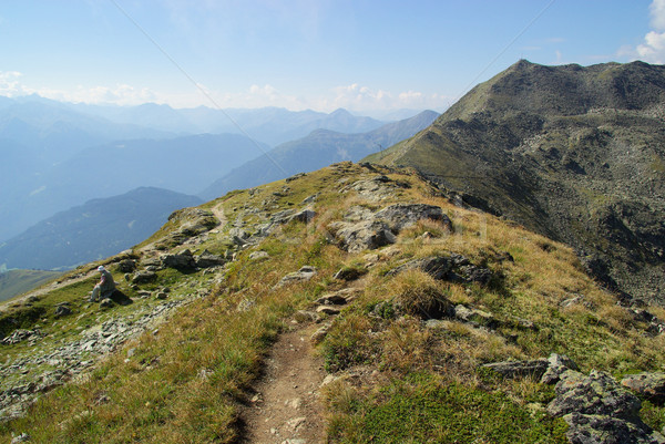 Stock foto: Wandern · 30 · Gras · Natur · Berg · grünen