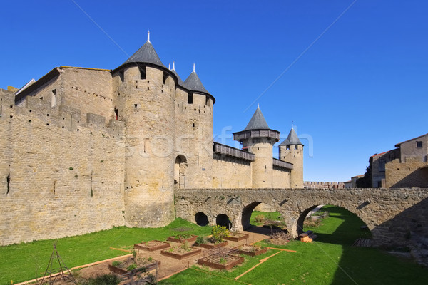 Stock photo: Castle of Carcassonne, France