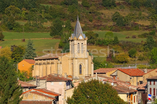 church Puivert in France Stock photo © LianeM