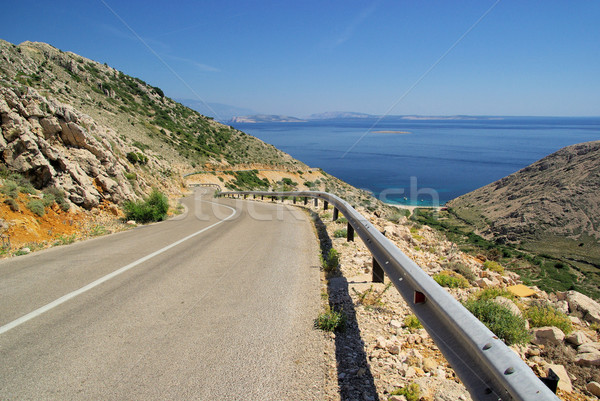 Stara Baska coast road 49 Stock photo © LianeM