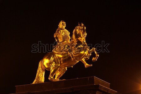 Dresden Golden Knight night 06 Stock photo © LianeM