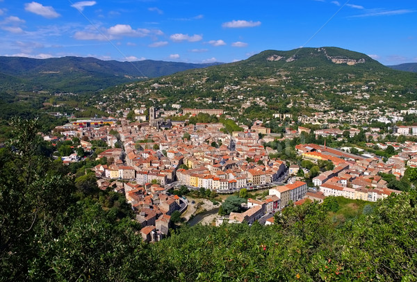 the town Lodeve in Herault, Languedoc-Roussillon Stock photo © LianeM
