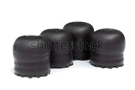 [[stock_photo]]: Chocolat · guimauve · fête · fond · bonbons · blanche