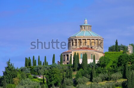 Foto stock: Verona · torre · colina · cidade · mosteiro