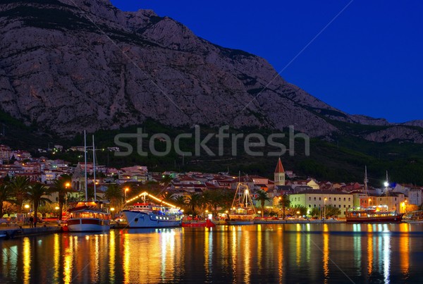 Makarska night  Stock photo © LianeM