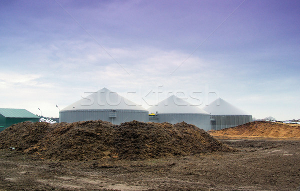 биогаз завода области Сток-фото © LianeM