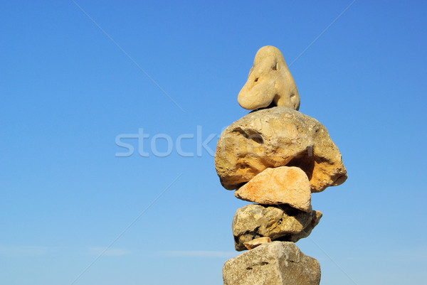 tower from pebbles 27 Stock photo © LianeM