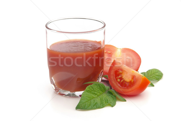 Tomatensap natuur vruchten glas cocktail eten Stockfoto © LianeM