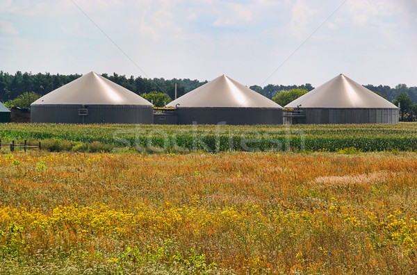 Biogáz növény energia Stock fotó © LianeM