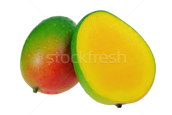 Mango Obst tropischen gelb frischen Ernährung Stock foto © LianeM