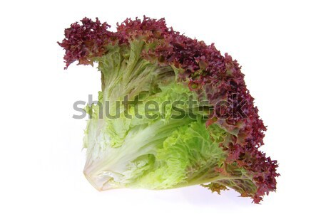 17 levél piros saláta zöldség friss Stock fotó © LianeM