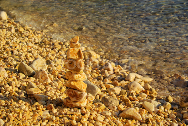 tower from pebbles 08 Stock photo © LianeM