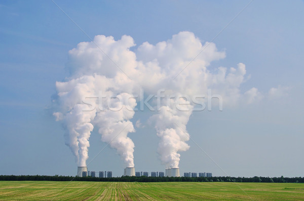 Stock photo: power plant Jaenschwalde