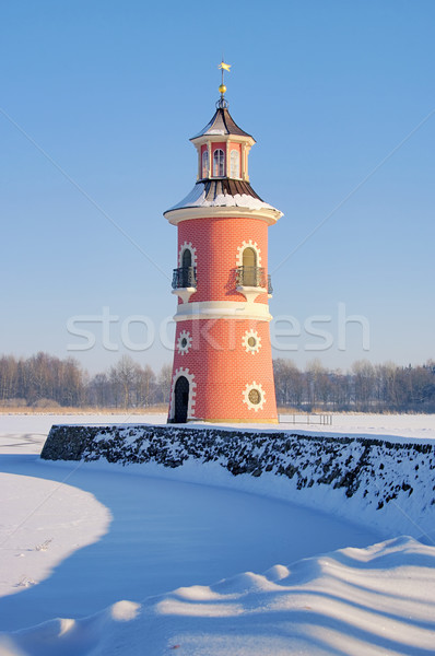 Moritzburg lighthouse in winter 07 Stock photo © LianeM