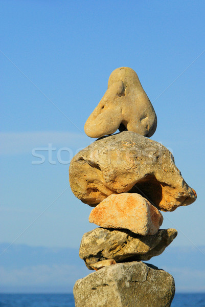 tower from pebbles 28 Stock photo © LianeM