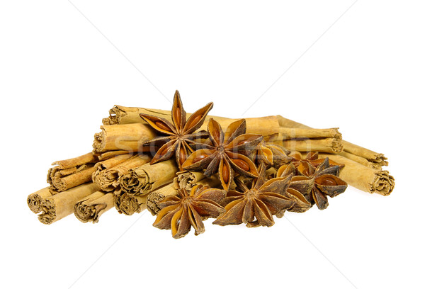 cinnamon stick and star from anis 07 Stock photo © LianeM