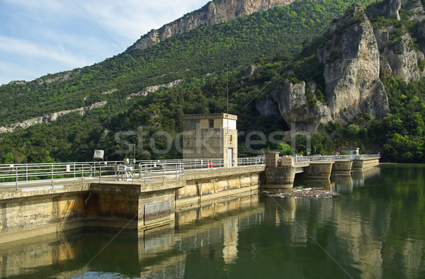 Rio acqua muro lago fiume energia Foto d'archivio © LianeM