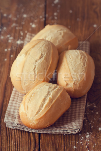 [[stock_photo]]: Fraîches · chaud · serviette · alimentaire · or