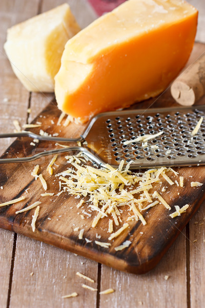 Fromages parmesan râpe alimentaire bord [[stock_photo]] © lidante