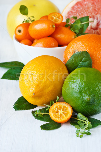 Stock photo: Assortment citrus fruit..