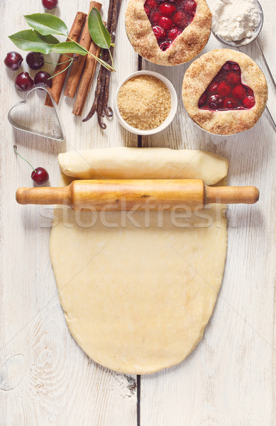 Sweet cherry pie. Stock photo © lidante