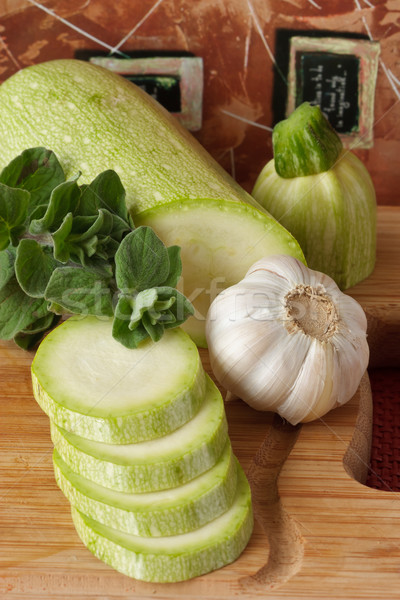 Stock photo: Fresh vegetable marrow.