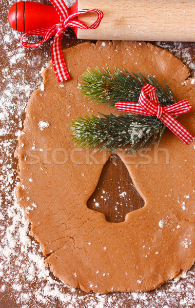 Crăciun pregatire cookie-uri turta dulce clopot Imagine de stoc © lidante