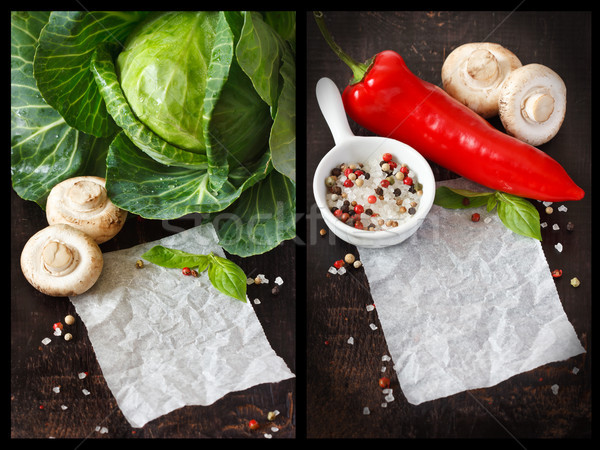 Vegetables and spices. Stock photo © lidante