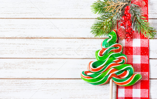 Crăciun ornament decorativ bomboane agatat Imagine de stoc © lidante