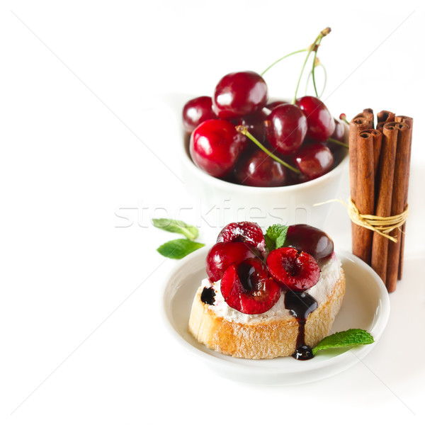 Cherry breakfast. Stock photo © lidante