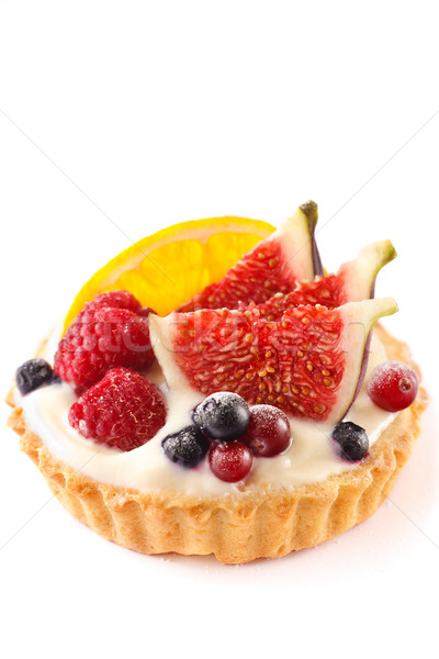 蛋糕 乳蛋糕 新鮮 漿果 白 商業照片 © lidante