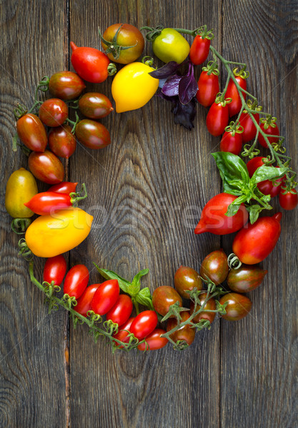 Fresh colorful tomatoes. Stock photo © lidante