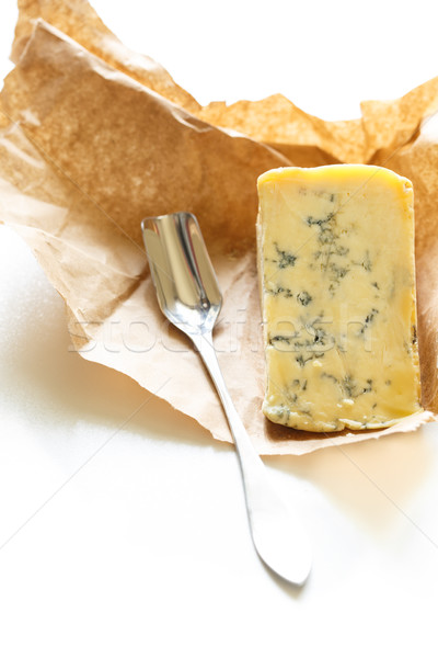 Stilton cheese on a white background. Stock photo © lidante