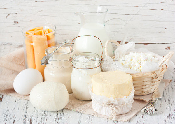 Stock photo: Dairy products.