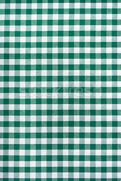 Green and white tablecloth Stock photo © lidante