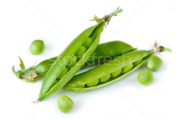 Verde mazare proaspăt grădină alimente salată Imagine de stoc © lidante
