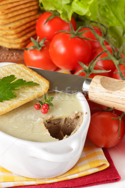 Cracker and pate. Stock photo © lidante