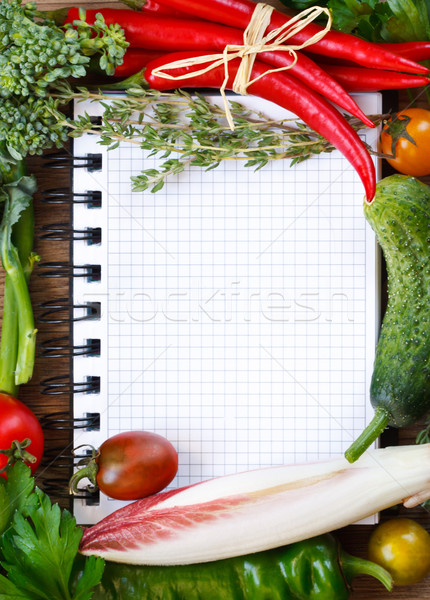 Vegetable notebook. Stock photo © lidante