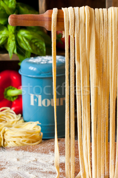 Homemade pasta. Stock photo © lidante