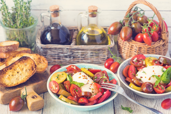 Fresh tomatoes salad. Stock photo © lidante