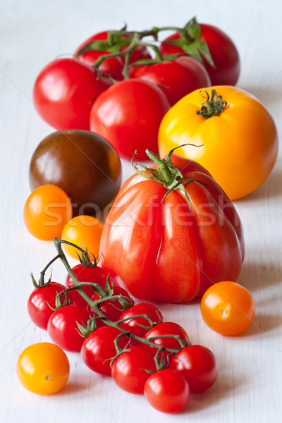 Varied types of tomatoes. Stock photo © lidante