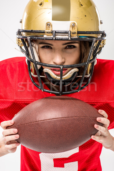  female american football player Stock photo © LightFieldStudios