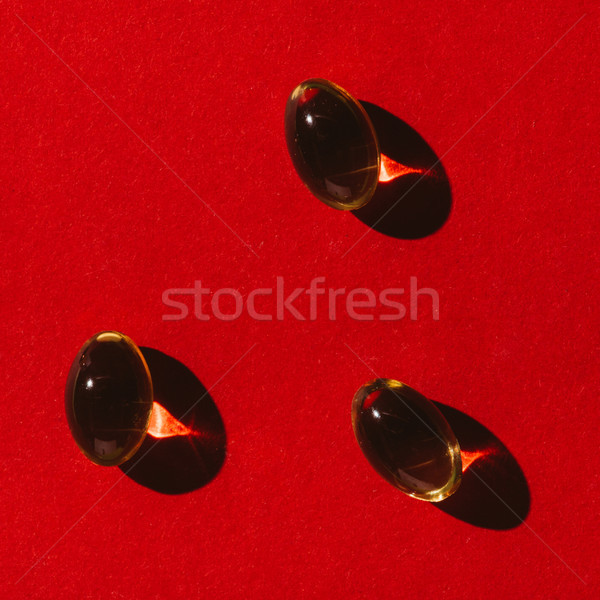 Stock fotó: Kapszulák · felső · kilátás · orvosi · árnyékok · piros